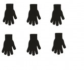 Dámské hladké rukavice s angorou 19-21 cm