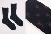 Pánské decentní vzorované ponožky ŠKORPION