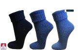 Dámské ponožky ohrnutý lem 