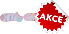 Snížené ponožky v dívčích designech  CENOVÁ AKCE 