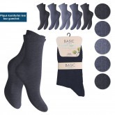Dámské ponožky jednobarevné komfortní lem