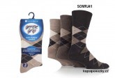 Pánské  ponožky GENTLE GRIP STRIPE natural