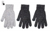 Dámské hladké prstové rukavice s TOUCH úpravou, 21 cm